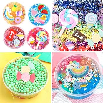 Amazon.co.jp: Holicolor 120個 スライムチャーム 樹脂 フェイク